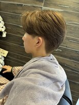 タカギ(TAKAGI) センターパートハイトーンカラーワンカラーブリーチなしカラー