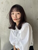 バロンフェム(baLon.fem)&nbsp;【stylist田島】ミディアムレイヤー/ラベンダーカラー