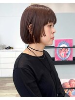 ケーツー あべのキューズモ－ル店(K-two)&nbsp;ミニボブ*ボブカット*大人ボブ*マロンブラウン*顔周り*髪質改善