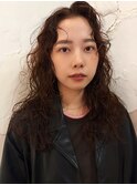 【心斎橋hen】ミディアムパーマ　くせ毛風パーマ　パーマ