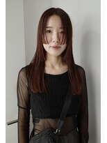 フィル(fil)&nbsp;ステップカットロング／レッドブラウン