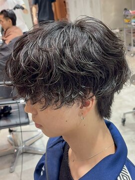 フィフス 渋谷(fifth) 渋谷波巻きツイストスパイラルシャドウルーズパーマツーブロック