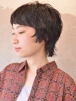 スパイス SPYS&nbsp;大人ショートレイヤーパーマ/黒髪ショートウルフ