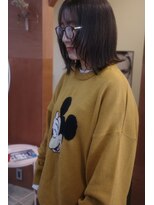 チャプター 問屋町(chapter)&nbsp;外はねボブ顔まわりレイヤーカット髪質改善透明感ケアカラー