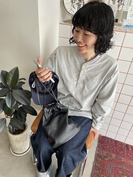 ニコ(NIKO) 黒髪ボブパーマ