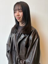 ロックス バイ マグ 松本(rocks BY MAG)&nbsp;ブリーチなし透明感カラーオリーブカラーミディアムレイヤー