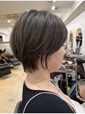 30代40代50代白髪ぼかし丸みショートくびれショート