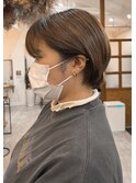 ナチュラル☆耳掛けショートボブ