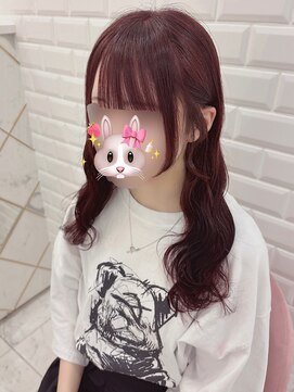 リルミー ミュエナ 大須 矢場町(Lilme myuena) ミルクティーブロンド/ダークブルー/デジタルパーマ/名古屋