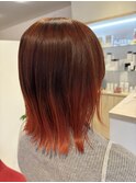 グラデーションカラー,レッド,レッドベージュ,クリアレッド/草加