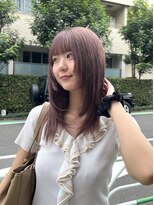 スタンド(stand)&nbsp;ブリーチ/ピンクベージュ/ピンクカラー/レイヤーカット/渋谷