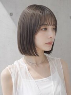 ヴェイン 渋谷(vain) タッセルカットミニボブアゴ下ボブおくれ毛カット韓国風パーマ☆