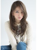 ６/８open！ひし形シルエットグレージュエアリーセミロング