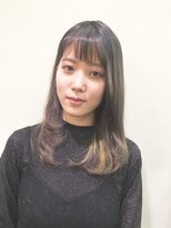 ピエドプールポッシュ(PiED DE POULE POCHE)&nbsp;くすみカラー×イエローハイライト