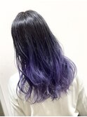 【trecolori 津田沼】グラデーション ブルーラベンダー