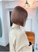 ミルクティーベージュ × bob 【カーキグレージュ ボブ】