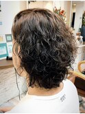 メンズミディアムスパイラルパーマ