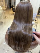 ヘアリゾートエーアイ 高田馬場店(hair resort Ai)&nbsp;20代30代40代マロンベージュ/Aラインボブ/かきあげ[高田馬場駅]