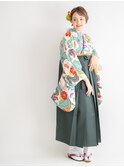 ベリーショート・ショートヘアーのヘアセット＆卒業式袴の着付け
