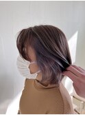 グレージュ系インナーカラー