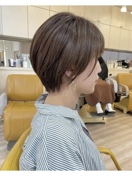 モリオ フロム ロンドン 成増店 【morio成増/米村】丸みショート30代40代 バングカール