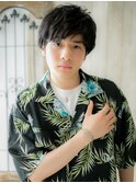 ≪mod's men≫自然体重視!ランダムパーマの黒髪マッシュc