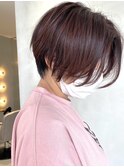 ぼかしhighlight、チェリーブラウン、ハンサムショート[谷合