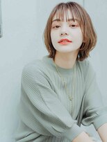 クリア 上田店(CLEAR) ゆるふわニュアンスボブのくすみベージュ