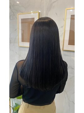 ジーナ 千葉(Zina) 髪質改善＊黒髪ミディストレート＊美髪【Zina 千葉】