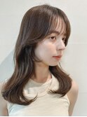 ★イメチェン似合わせ大人ガーリープラカールチョコレートカラー