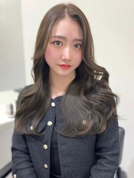 ランテルディ 渋谷(LANTERDIT) アップバング こなれ感 くびれヘア 顔周りカット アッシュ