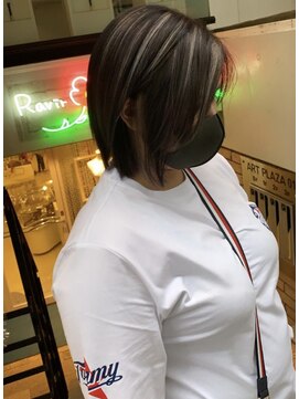 ラフ 難波店(LAFF) #セミディ#シアーカラー#ショートヘア#姫カット#ダークアッシュ