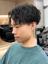 エルマーク 梅田(L-MARK) センターパート波巻きパーマスパイラルパーマツイストスパイラル