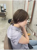 マッシュショート/ショート/くびれショート/ベージュ