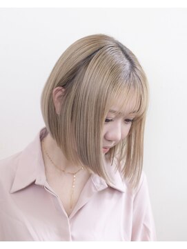 ルプラ ブリリアント(le-pla brilliant) ミルクティーベージュ/ショートボブ/ダブルカラー/豊橋/田原