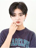 前下がりショート・ボブ/パーマ/前髪なし/30代/40代/50代/長め