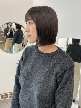 ハル 南平岸(HARU) パツっとボブ♪♪と暗めの栗色カラー!担当ニキ