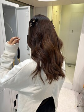 シティーバイローウェ 表参道(City/louwe) オリーブブラウン／赤み消しカラー