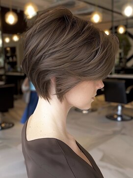 アルトリスト(Altruist Aging×HAIR&SPA) ☆イメチェンピンクベージュアンブレラカラー前髪クールショート