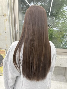 ディジョン 自由ヶ丘(Dijon) 韓国顔まわりレイヤーカットグレージュオリーブベージュブラウン