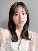 うるツヤチェリーブラウンモテ髪ホワイトグレージュうる艶髪