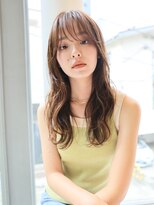 エムスラッシュ アヴェダ 自由が丘(M.SLASH AVEDA)&nbsp;斜めバング/抜け感/ウェットヘア/くびれヘア/セミディ/自由が丘