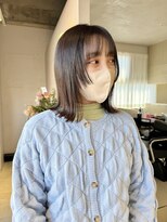 ティム(tim)&nbsp;ぱつっとボブ/ボブ/姫カット/お顔まわりレイヤー/おくれ毛