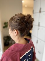 ルシードスタイル　ムースユイット(LUCIDO STYLE mousse8)&nbsp;【短い髪でもOK】お団子ヘアアレンジ