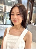 似合わせカット ボブヘア 縮毛矯正 ミニボブ 切りっぱなしボブ