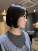 池袋美容室/ショートボブ/縮毛矯正/レイヤーカット/パーマ