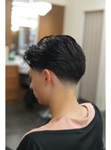 テーパーフェード/メンズカット／眉毛カット