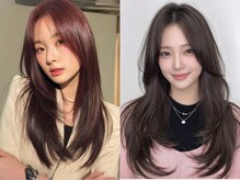 新宿/新宿駅/縮毛矯正/前髪カット/レイヤーカット/韓国/学割U24