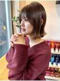 切りっぱなしボブ×くびれ×レイヤーカット