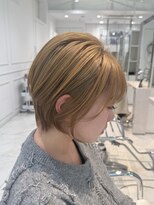 ヘアーアンドメイク ニューヨークニューヨーク 姫路店(Hair&Make NYNY)&nbsp;ショート/ベージュ/ハイトーン